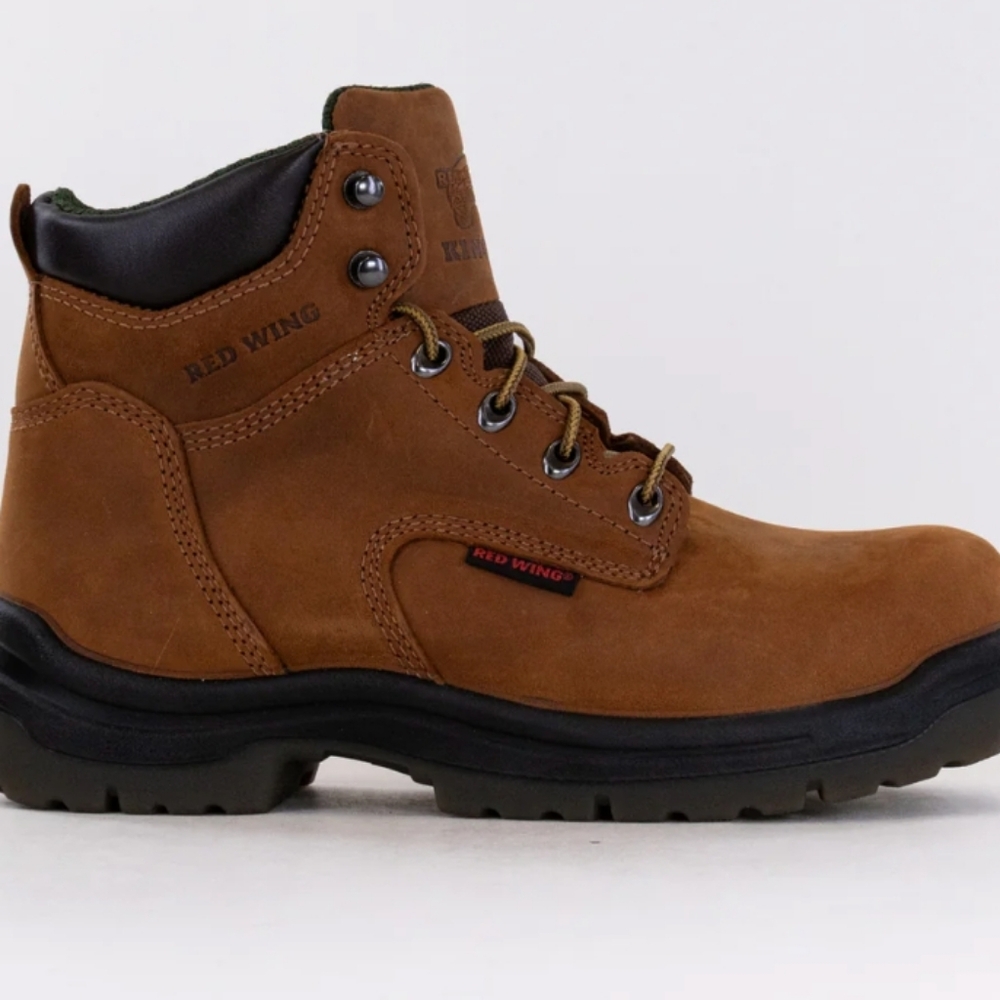 Red Wing Shoes - Brown Leather Safety Toe Boots
